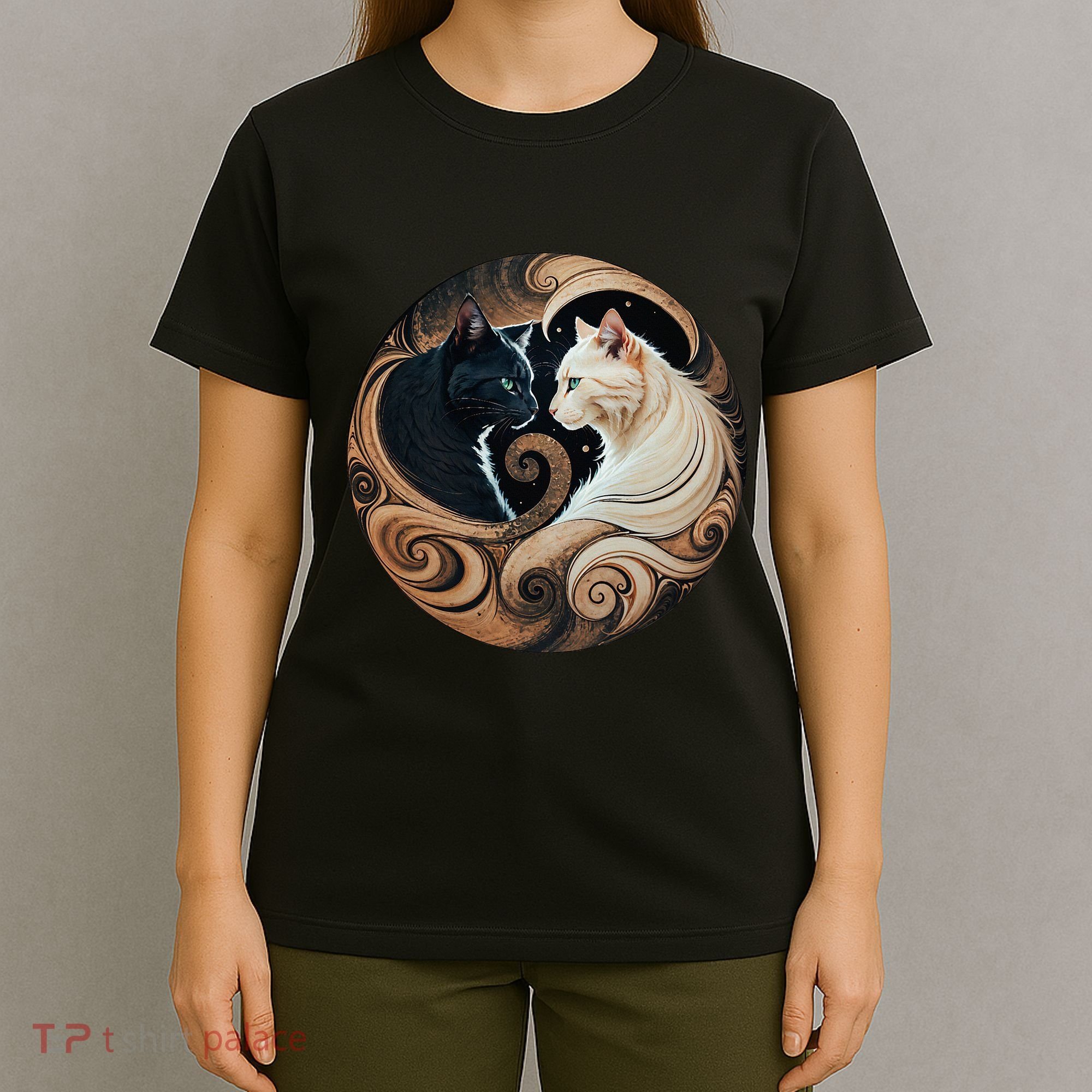 Cats Yin Yang T-Shirt
