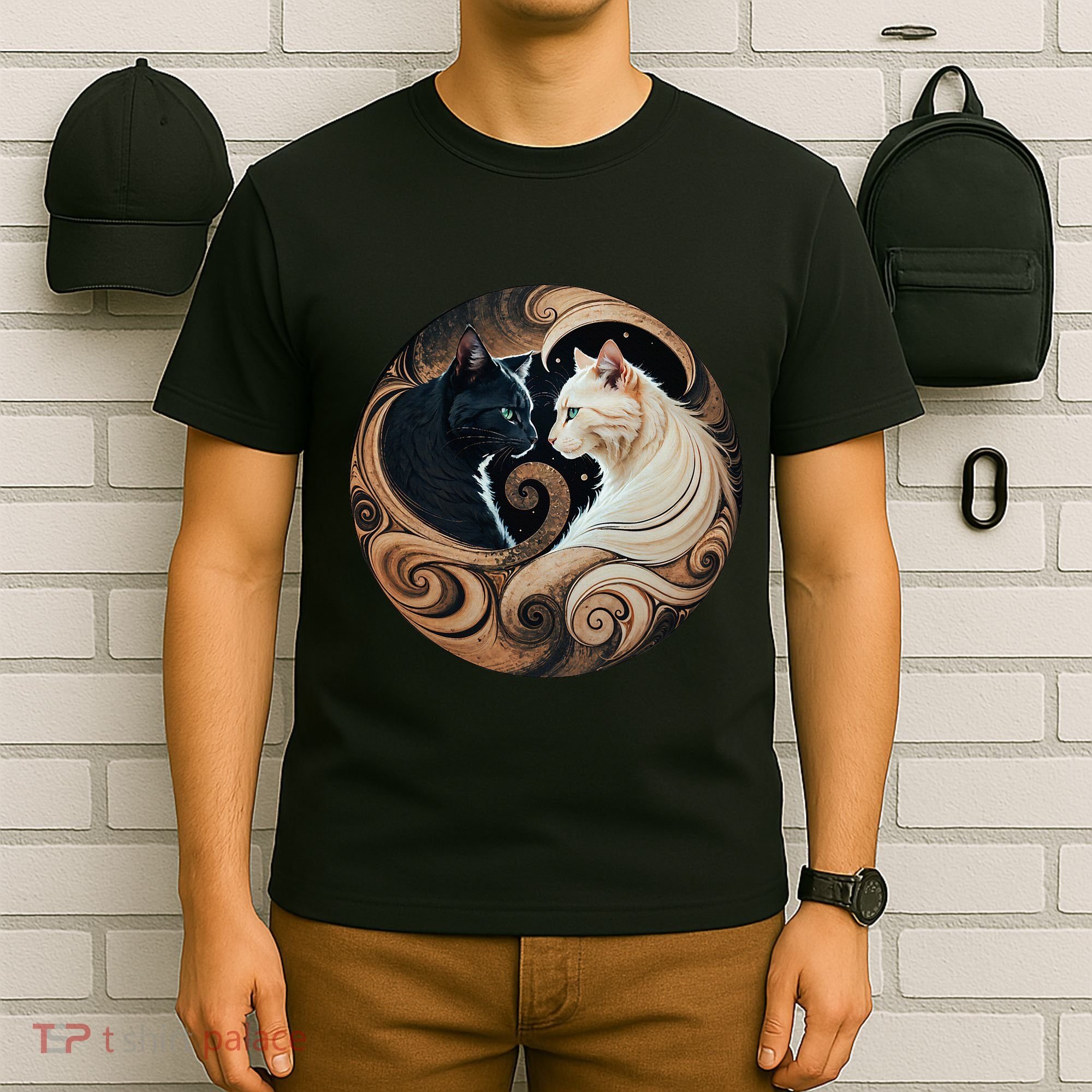 Cats Yin Yang T-Shirt