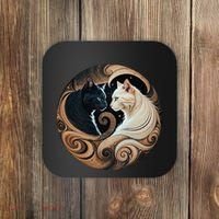 Cats Yin Yang Coaster thumb 0