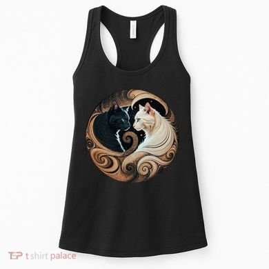 Cats Yin Yang Women's Tank Top