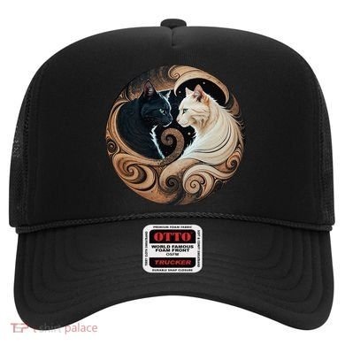 Cats Yin Yang Hat