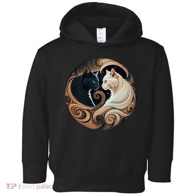 Cats Yin Yang Toddler Hoodie