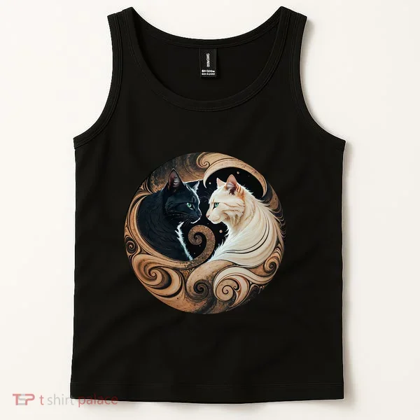 Cats Yin Yang Tank Top