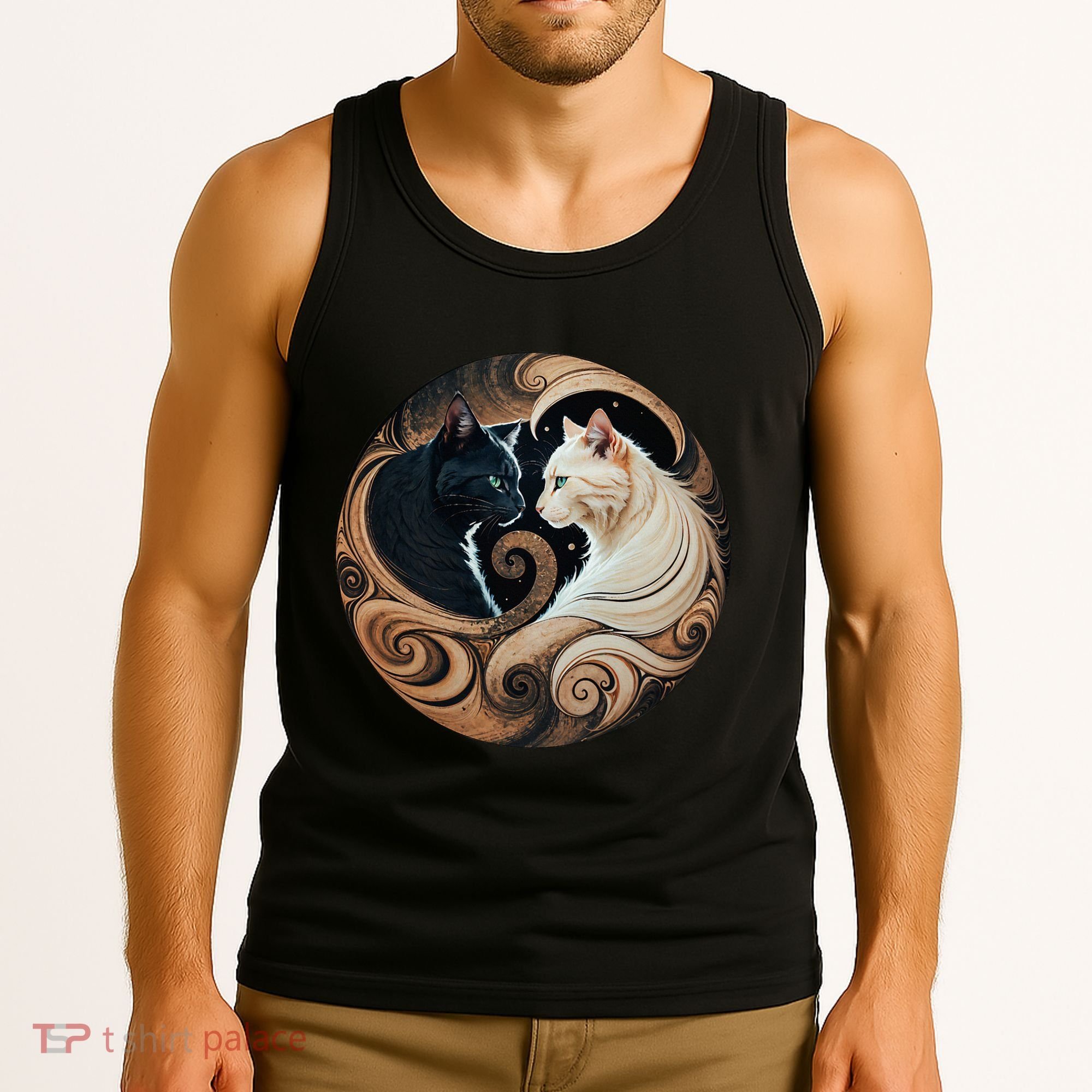 Cats Yin Yang Tank Top