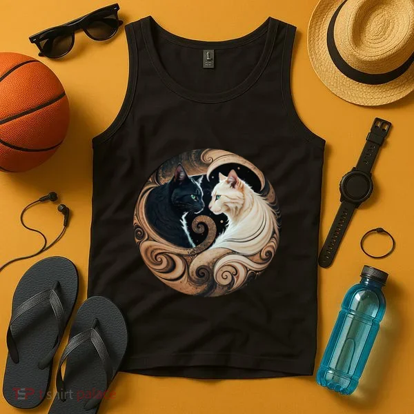 Cats Yin Yang Tank Top