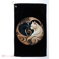 Cats Yin Yang Golf Towel thumb 0