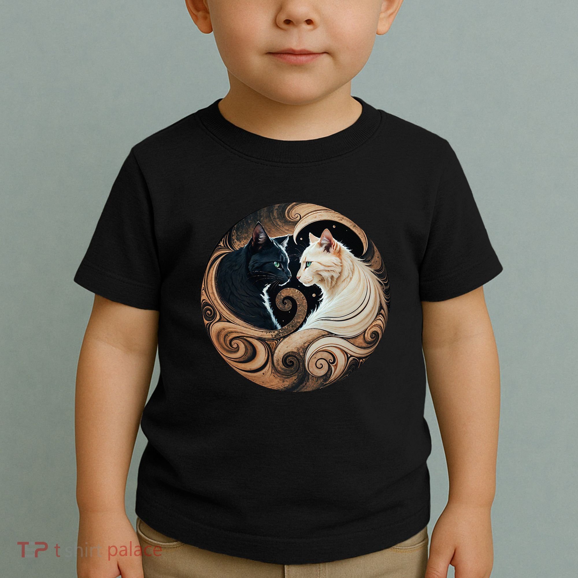 Cats Yin Yang Toddler T-Shirt