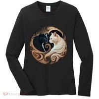 Cats Yin Yang Women's Long Sleeve Shirt thumb 0