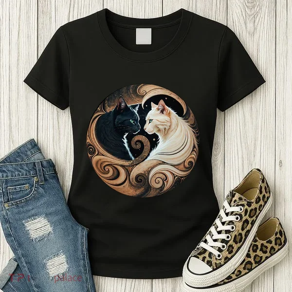 Cats Yin Yang Women's T-Shirt