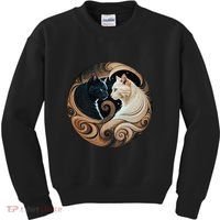 Cats Yin Yang Kids Sweatshirt thumb 0