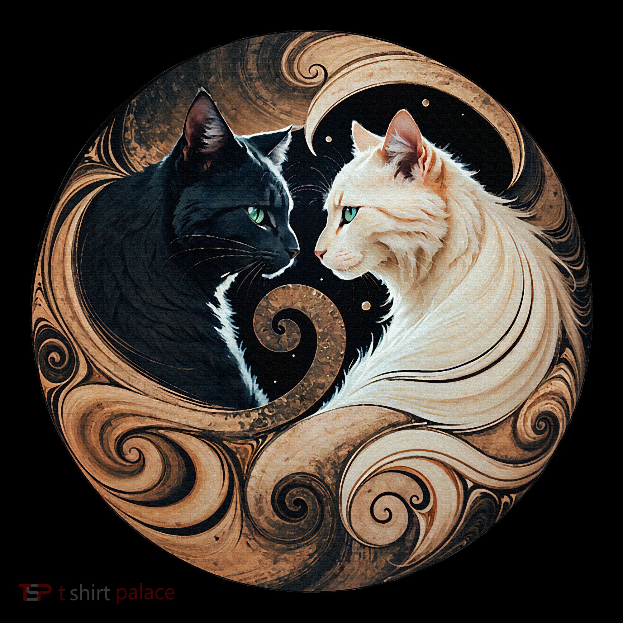 Cats Yin Yang Kids Sweatshirt
