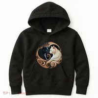 Cats Yin Yang Kids Hoodie thumb 0