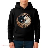 Cats Yin Yang Kids Hoodie thumb 4