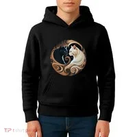 Cats Yin Yang Kids Hoodie thumb 4