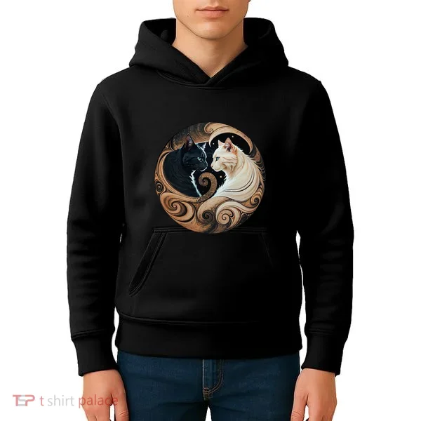Cats Yin Yang Kids Hoodie