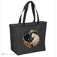 Cats Yin Yang Tote Bag thumb 2