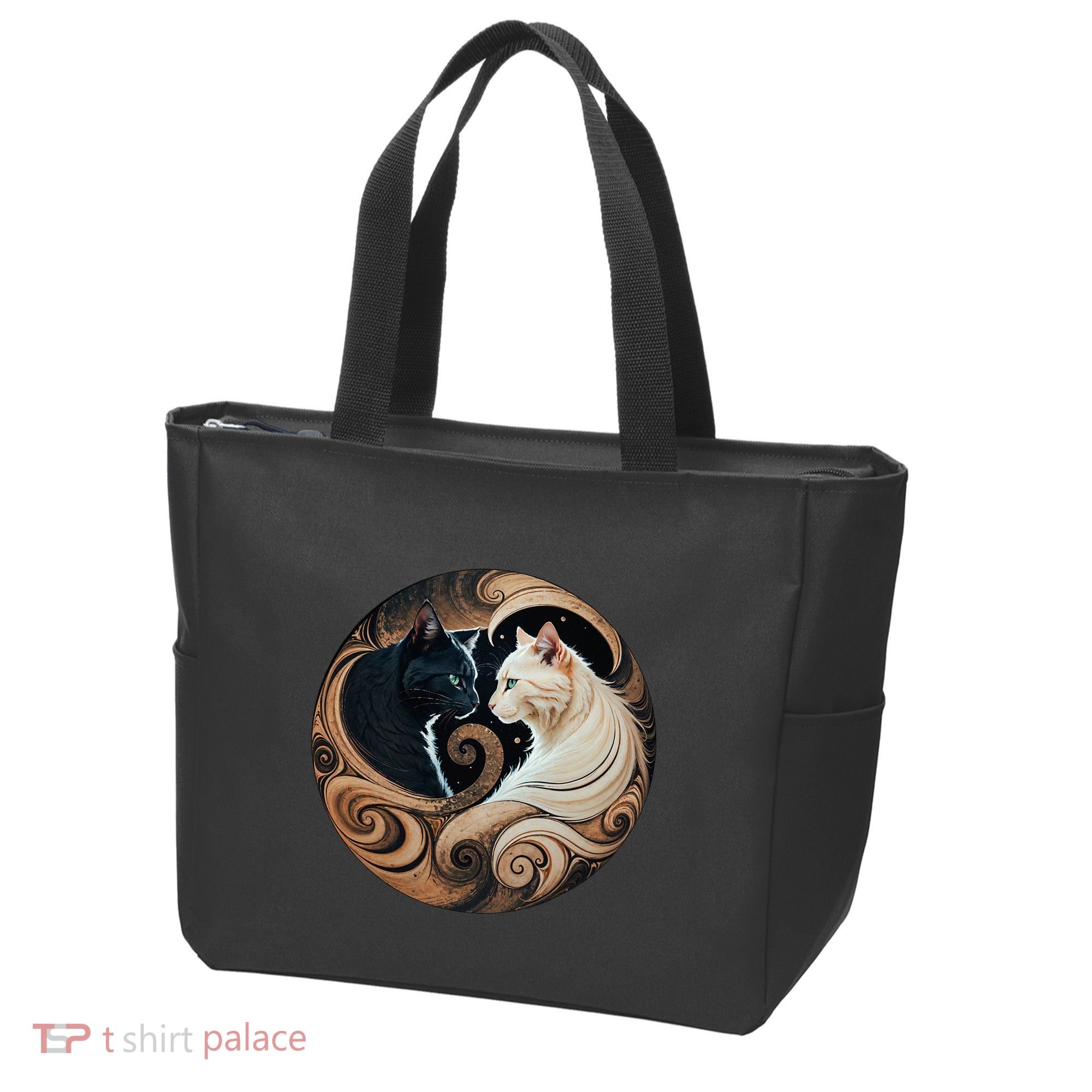 Cats Yin Yang Tote Bag