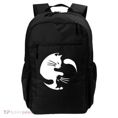 Cat Yin Yang Peace Loving Interconnected Great Gift Idea Meaningful Gift Backpack