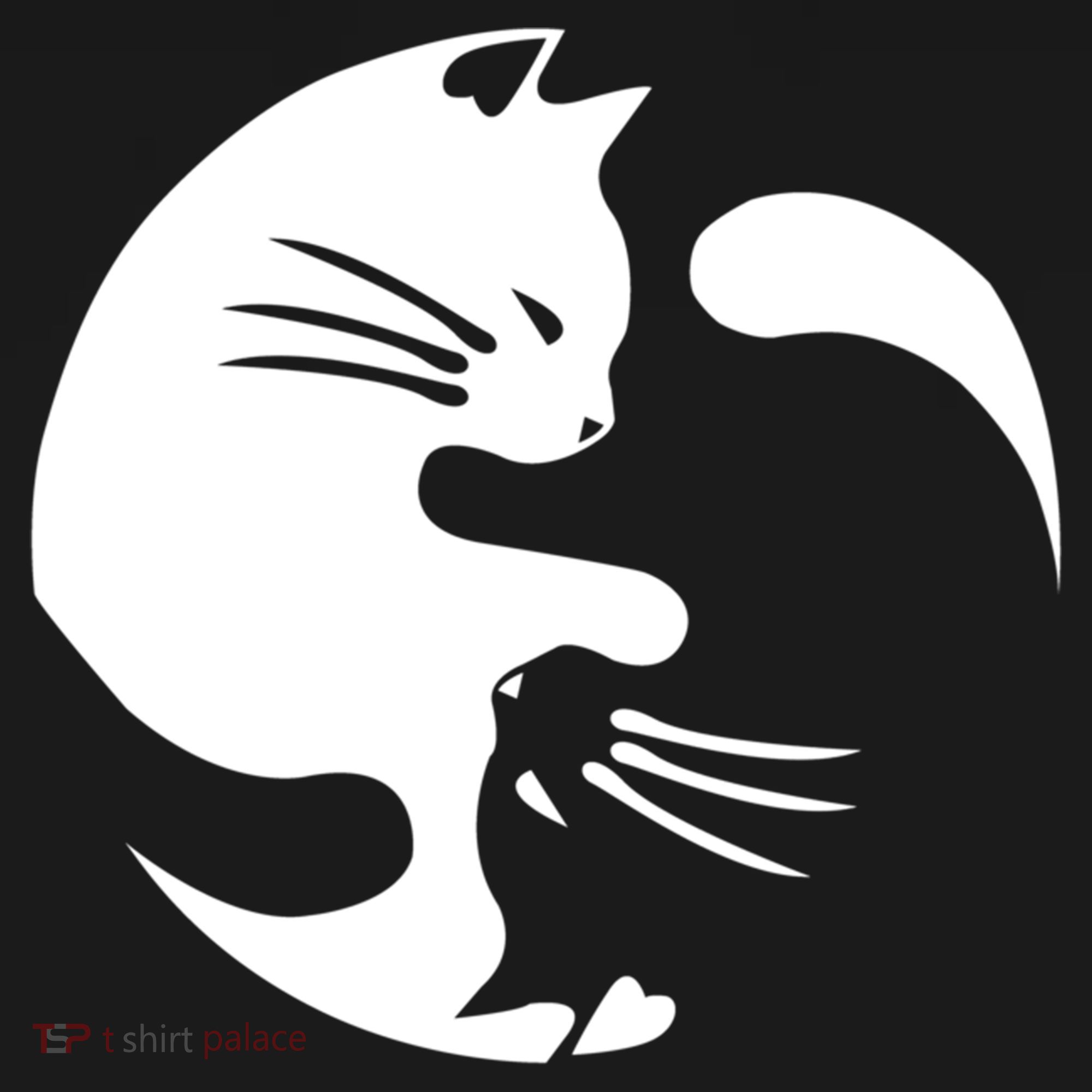 Cat Yin Yang Peace Loving Interconnected Great Gift Idea Meaningful Gift Bucket Hat