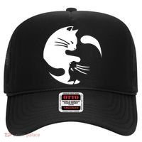Cat Yin Yang Peace Loving Interconnected Great Gift Idea Meaningful Gift Hat thumb 0
