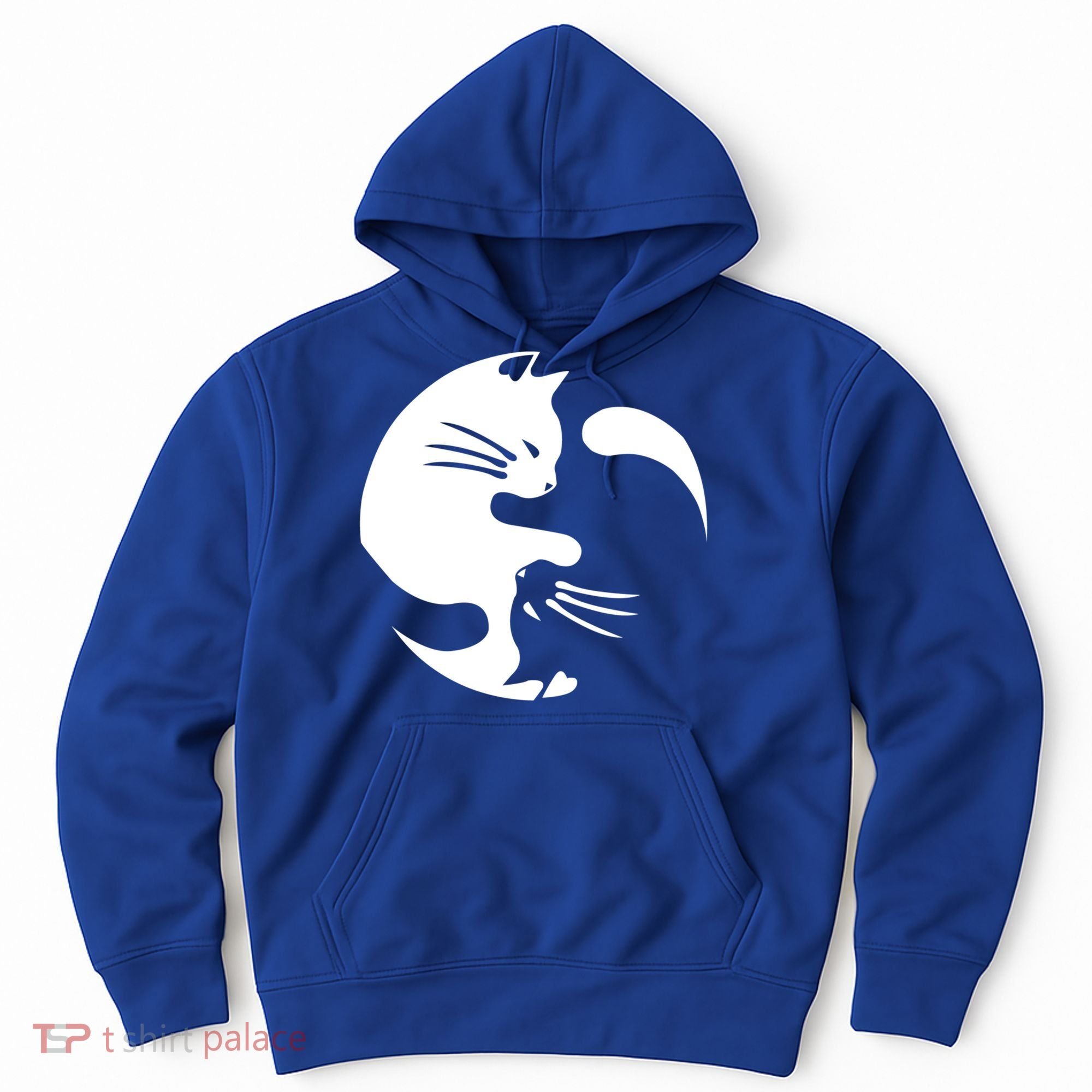 Cat Yin Yang Peace Loving Interconnected Great Gift Idea Meaningful Gift Hoodie