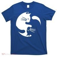 Cat Yin Yang Peace Loving Interconnected Great Gift Idea Meaningful Gift T-Shirt thumb 0
