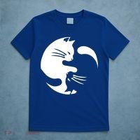 Cat Yin Yang Peace Loving Interconnected Great Gift Idea Meaningful Gift T-Shirt thumb 5