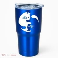 Cat Yin Yang Peace Loving Interconnected Great Gift Idea Meaningful Gift Tumbler thumb 0