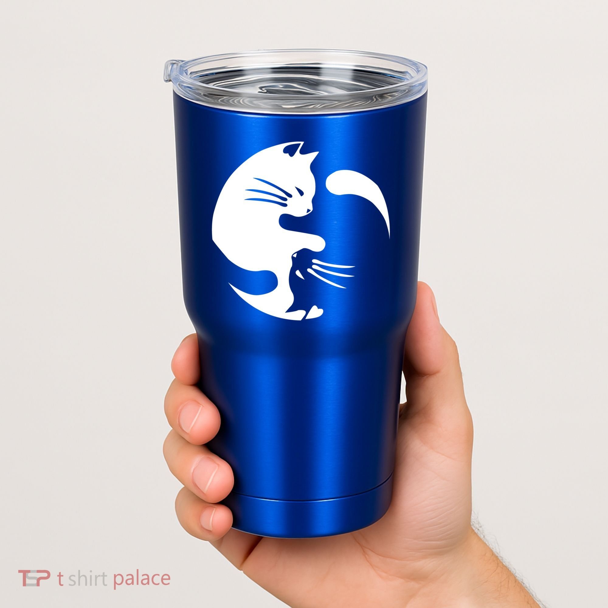 Cat Yin Yang Peace Loving Interconnected Great Gift Idea Meaningful Gift Tumbler