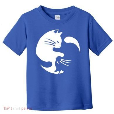 Cat Yin Yang Peace Loving Interconnected Great Gift Idea Meaningful Gift Toddler T-Shirt
