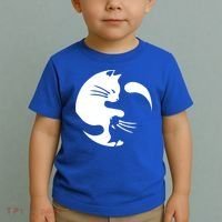 Cat Yin Yang Peace Loving Interconnected Great Gift Idea Meaningful Gift Toddler T-Shirt thumb 2