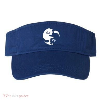 Cat Yin Yang Peace Loving Interconnected Great Gift Idea Meaningful Gift Visor