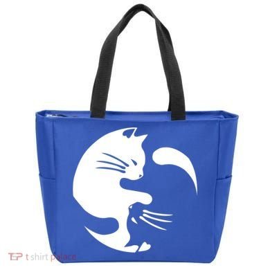 Cat Yin Yang Peace Loving Interconnected Great Gift Idea Meaningful Gift Tote Bag
