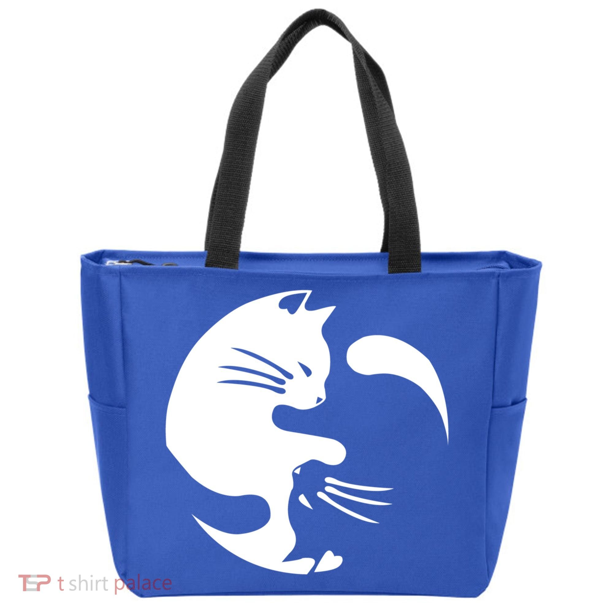 Cat Yin Yang Peace Loving Interconnected Great Gift Idea Meaningful Gift Tote Bag