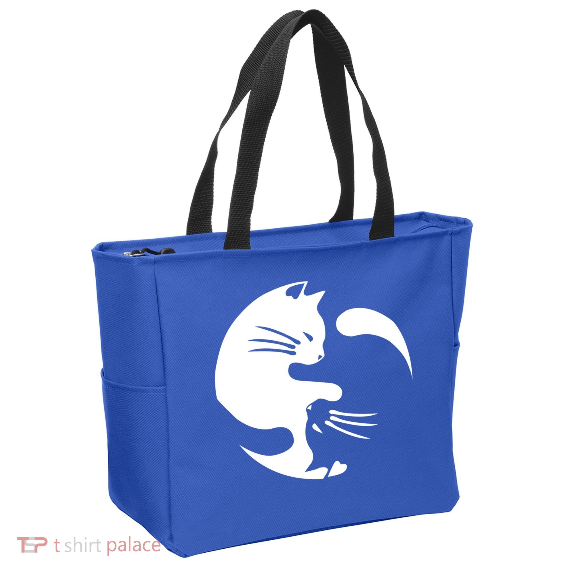Cat Yin Yang Peace Loving Interconnected Great Gift Idea Meaningful Gift Tote Bag