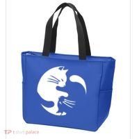 Cat Yin Yang Peace Loving Interconnected Great Gift Idea Meaningful Gift Tote Bag thumb 3