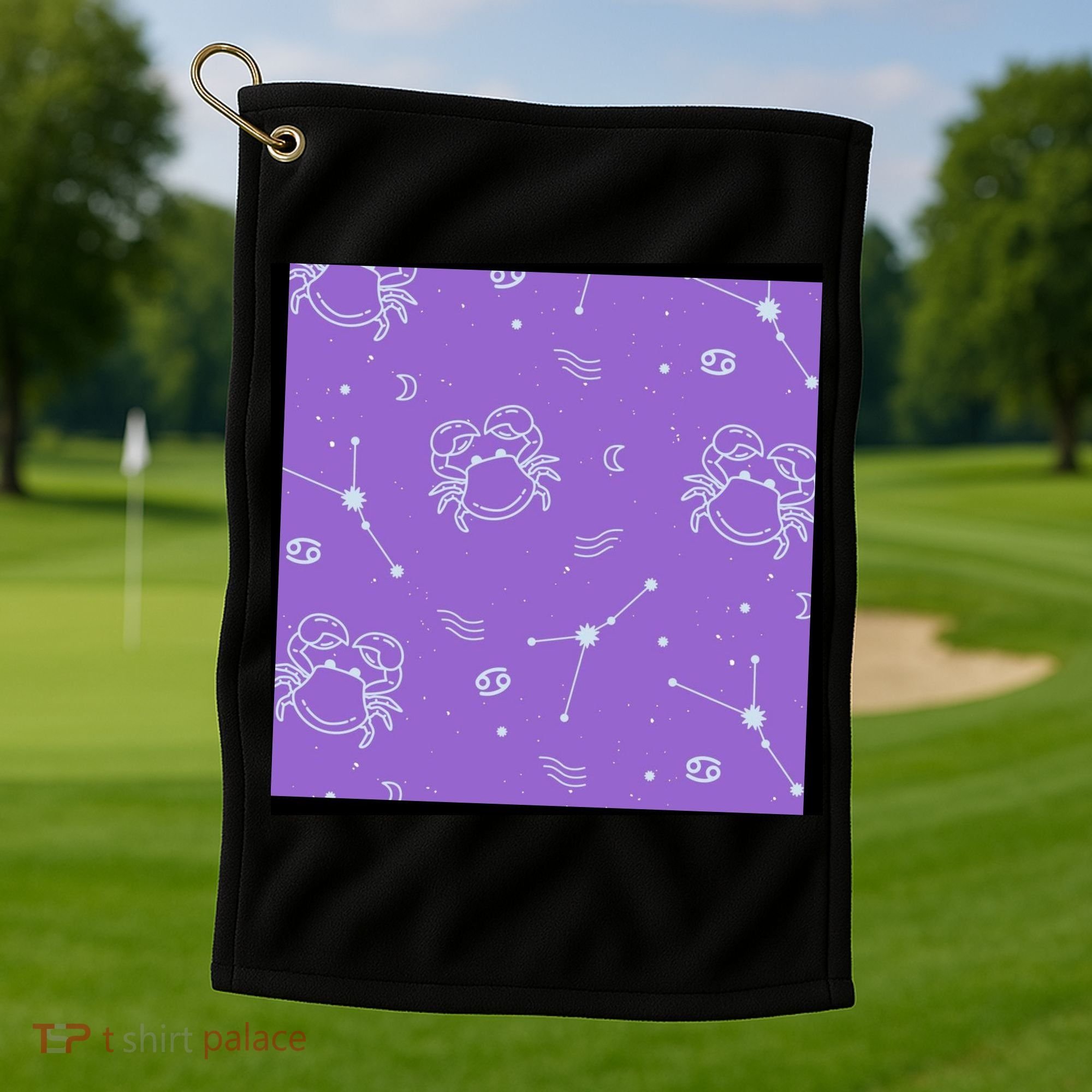Cancer Zodiac Astrology Golf Towel