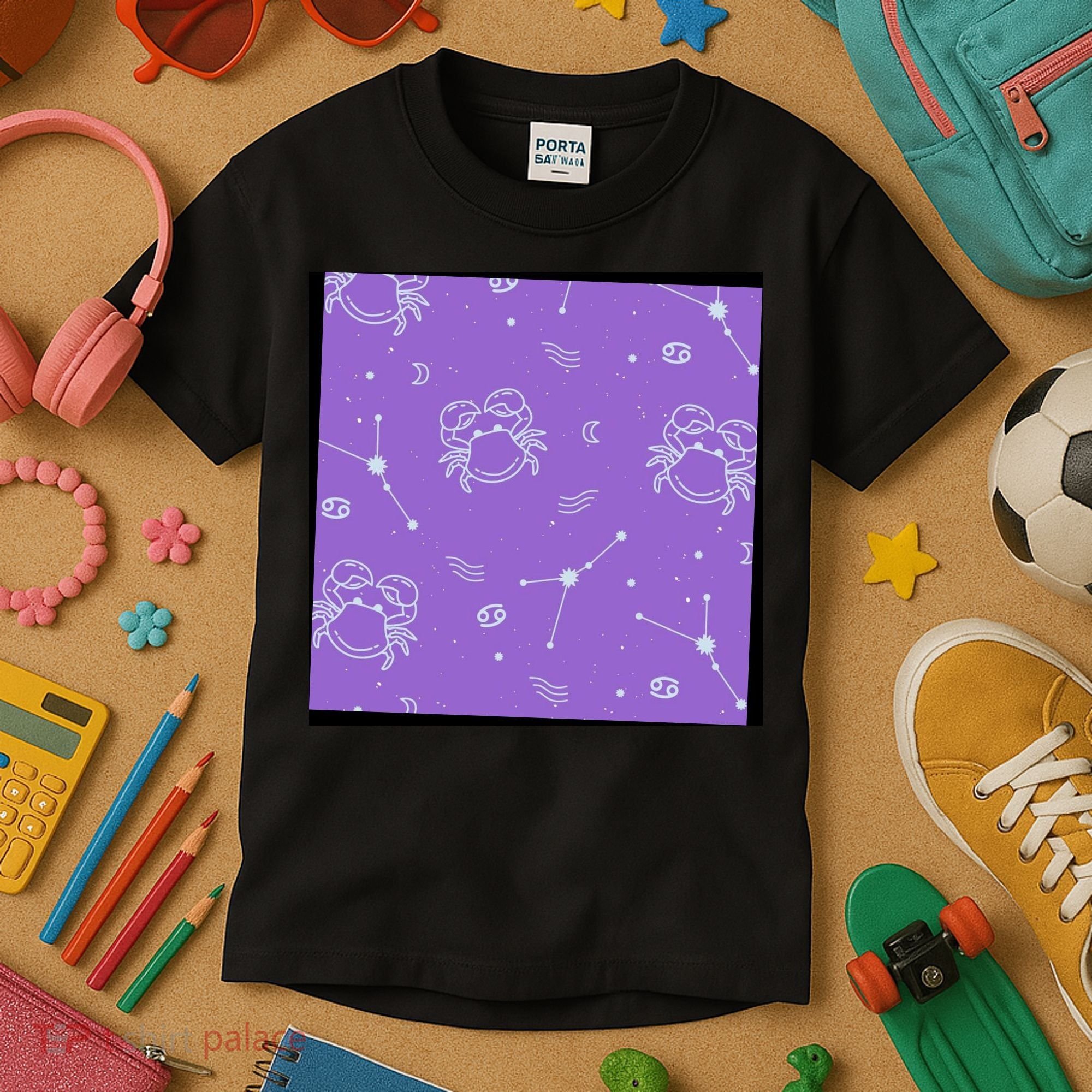 Cancer Zodiac Astrology Kids T-Shirt