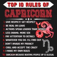 Capricorn Zodiac Birthday Top 10 Rules Of Capricorn Funny Cool Gift Women's Hoodie thumb 2