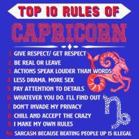 Capricorn Zodiac Birthday Top 10 Rules Of Capricorn Funny Cool Gift Women's Tank Top thumb 5