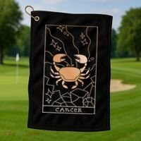 Cancer Zodiac Golf Towel thumb 1
