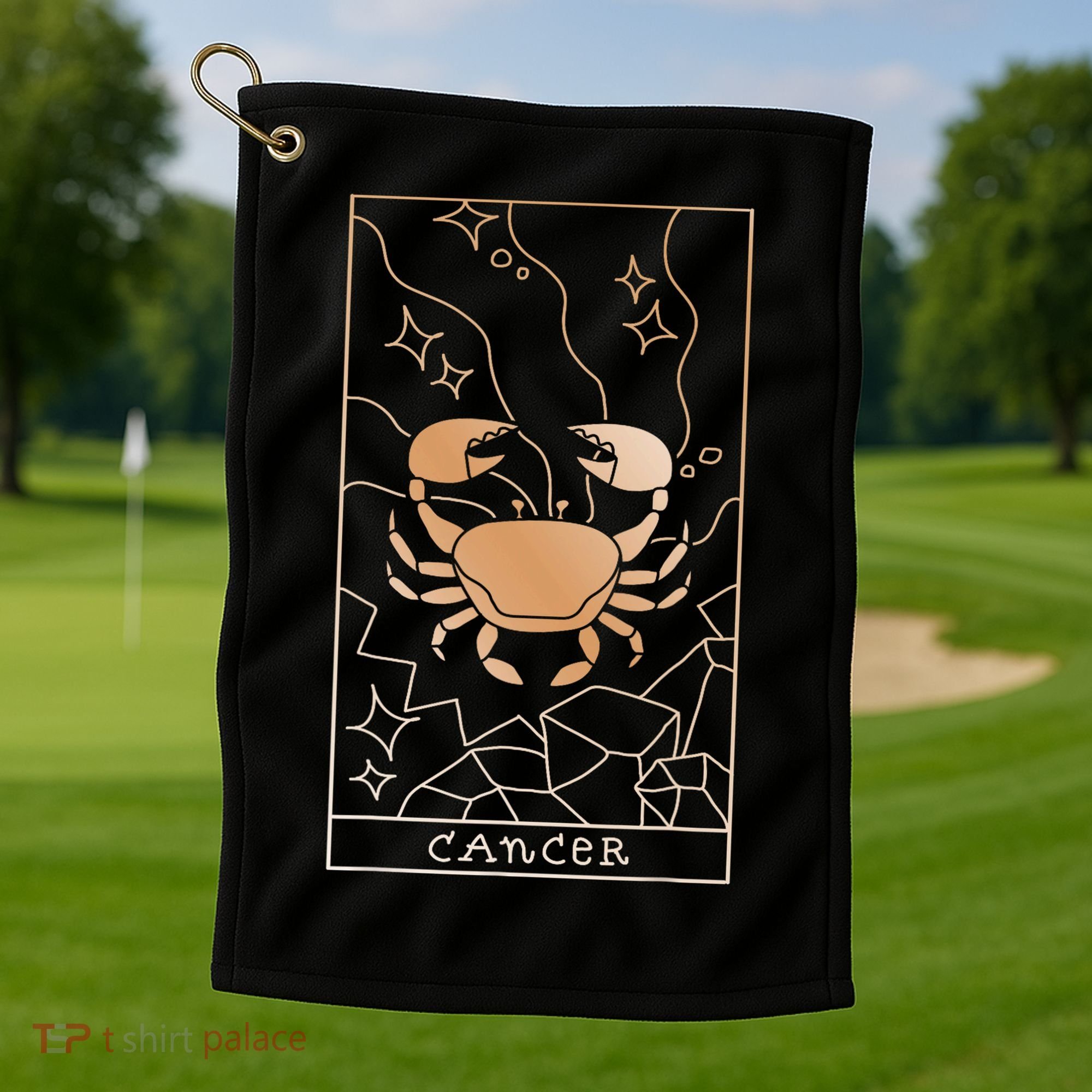 Cancer Zodiac Golf Towel