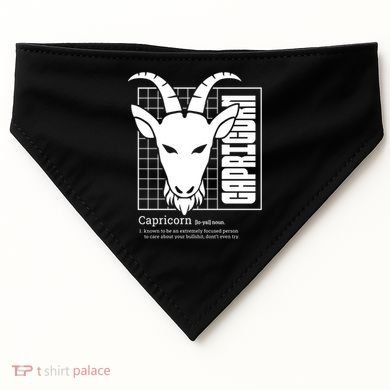 Capricorn Zodiac Definition USA-Made Doggie Bandana