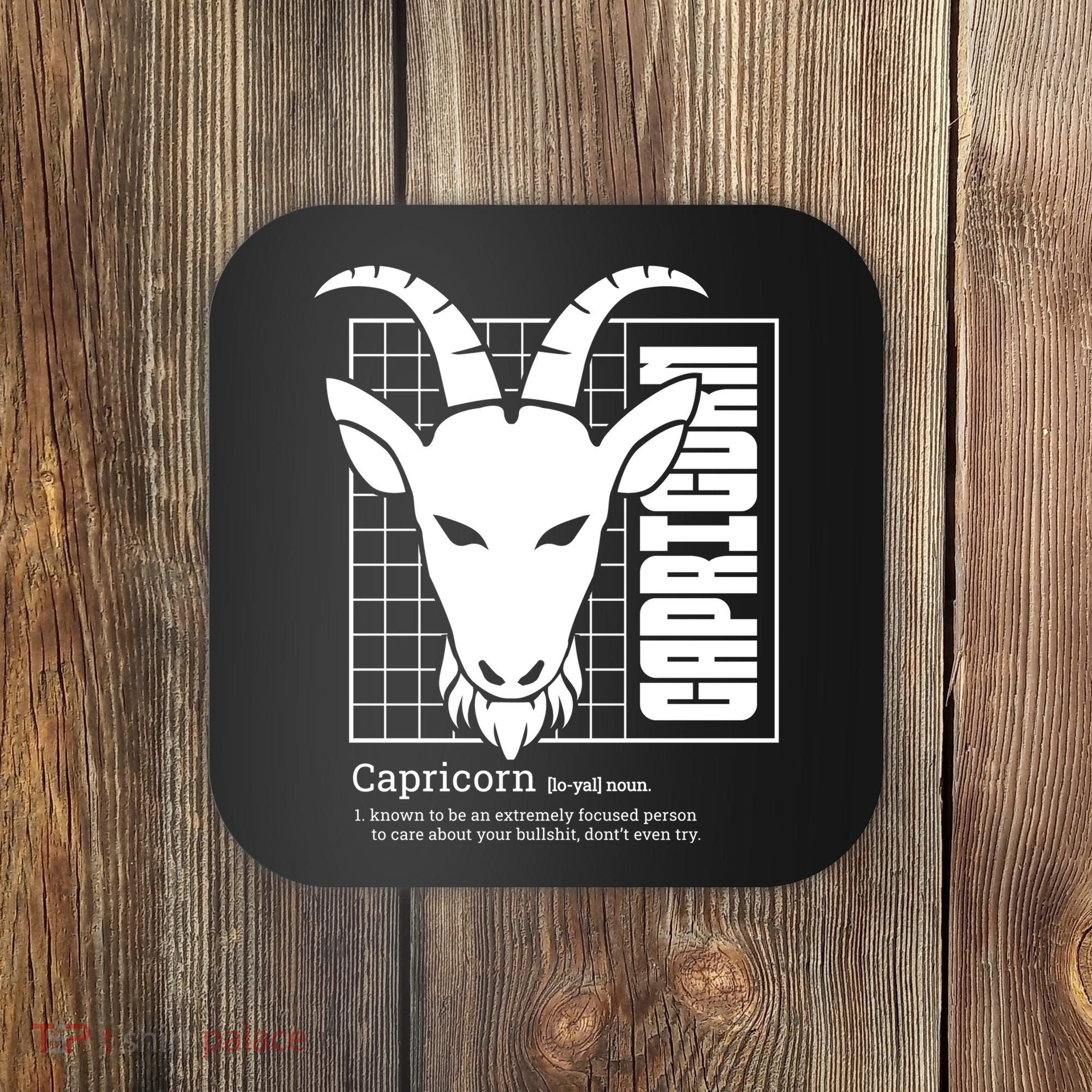 Capricorn Zodiac Definition Coaster