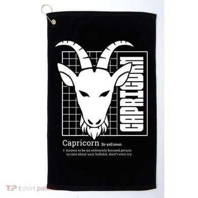 Capricorn Zodiac Definition Golf Towel
