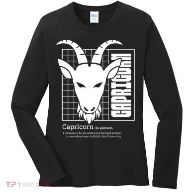 Capricorn Zodiac Definition Women's Long Sleeve Shirt
