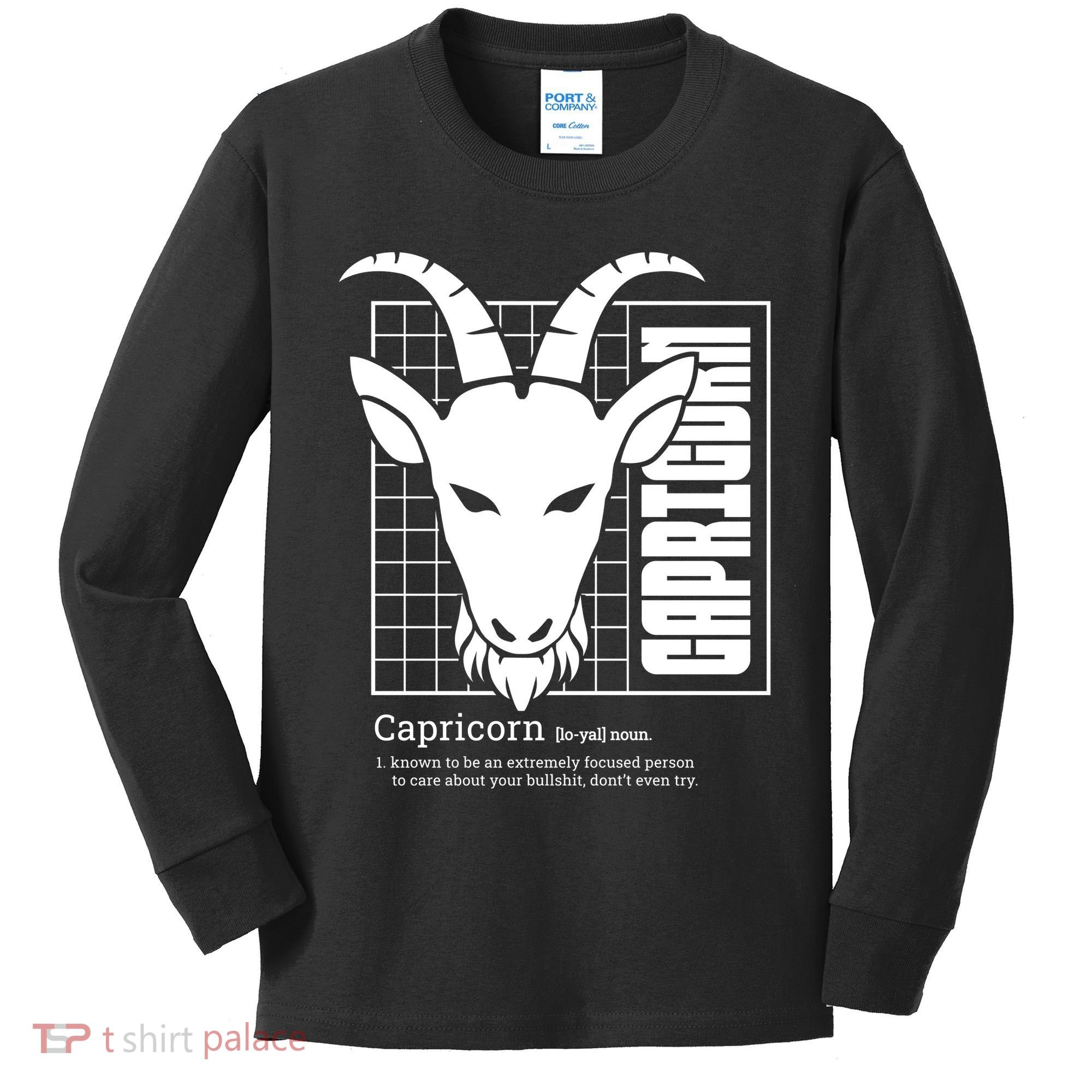 Capricorn Zodiac Definition Kids Long Sleeve Shirt