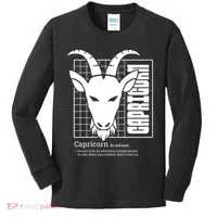 Capricorn Zodiac Definition Kids Long Sleeve Shirt thumb 0