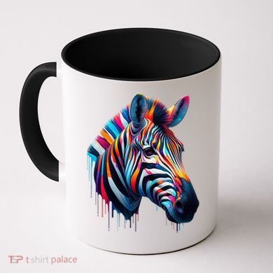 Colorful Zebra Dripping Coffee Mug