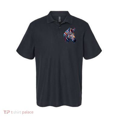 Colorful Zebra Dripping Polo